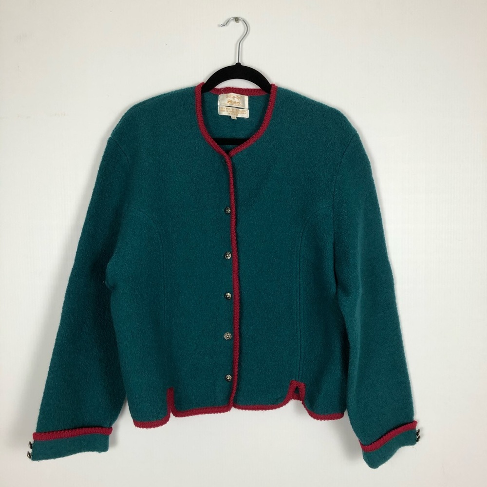 Vintage Boiled Wool Sweater Jacket